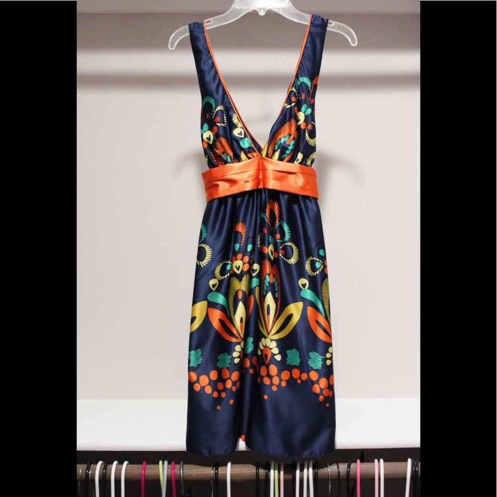 Dark blue floral sundress- LAST CHANCE!